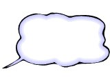 An empty speech bubble